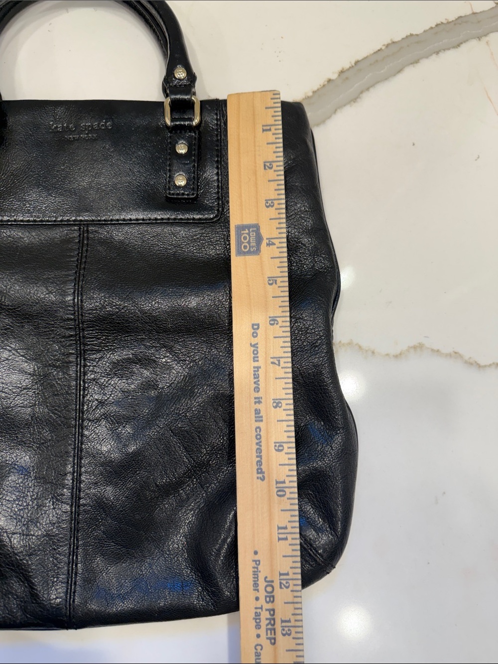kate spade Alexa Black Leather Structured Tote / Satchel - Picture 10 of 11